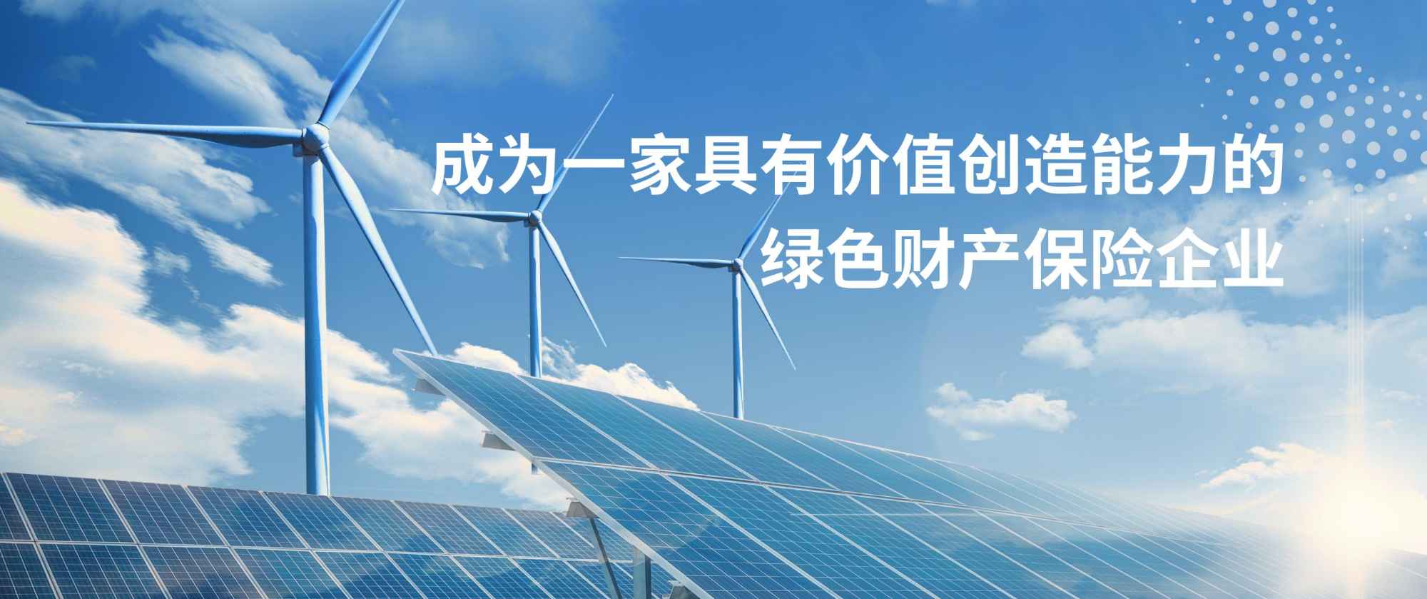 成为一家具有价值创造能力的绿色财产保险企业